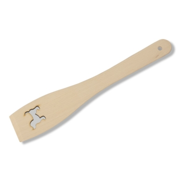 30 cm-es mintás fa spatula kutya mintával