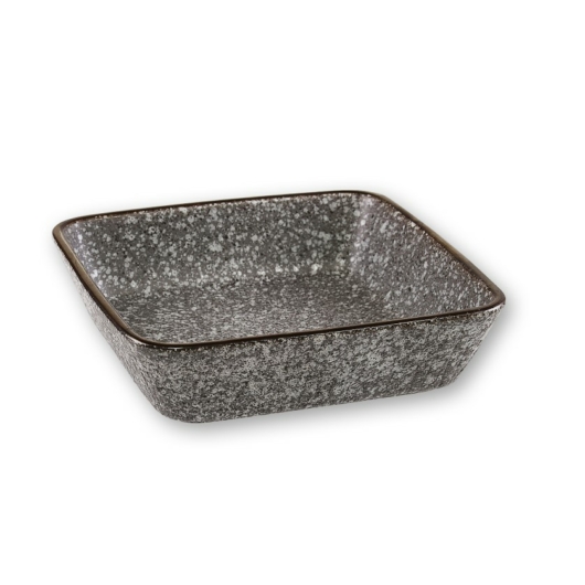 19 cm-es kőhatású kerámia szögletes sütőtál